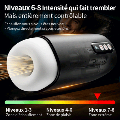 Sophia – Aspiration Puissante Meilleur Rapport Qualité-Prix Dimensionnement Cristal Clair Masturbateur Masculin Automatique