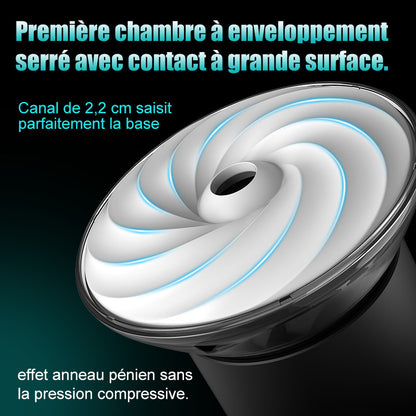 Bliss - Masturbateur Électrique 9 Modes de Succion & Vibration Puissante Manchon Large 2,8x