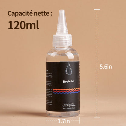 Acmejoy X Bestvibe - Lubrifiant à base d’eau 240 ml/120 ml, lubrifiant intime longue durée, compatible avec les jouets et les préservatifs
