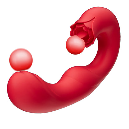 Tina - Vibromasseur Féminin avec 7 Fréquences de Vibration, Oscillation et Léchage de Langu