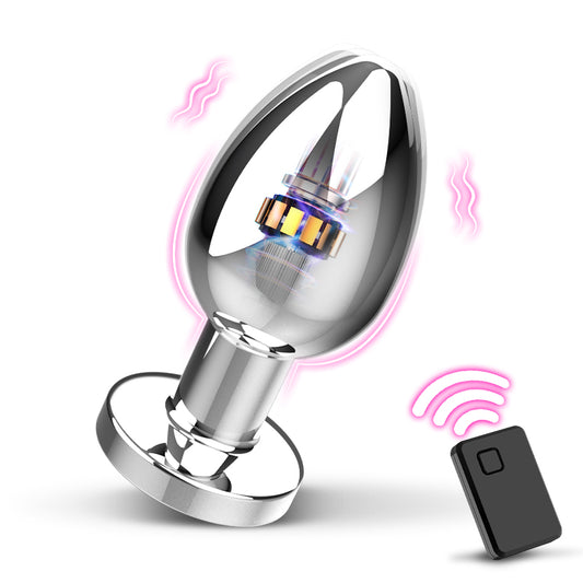 Soren - Vibromasseur anal avec boîtier en métal et 10 modes de vibration pour hommes et femmes