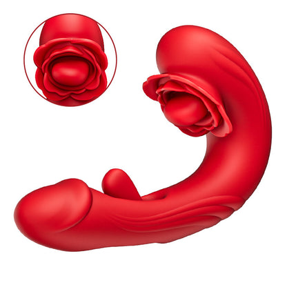 Papaver rhoeas —— Rotation à 10 fréquences + vibration + claquement, vibrateur point G trois en un