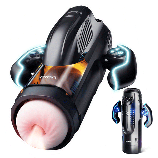 LETEN  Masturbateur Chauffant avec 10 Modes de Poussée et de Succion