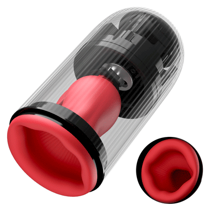 Massage du gland 3 en 1 Master Trainer, 3 rotations, 5 succions, 10 vibrations, Ultra Simulation Dynamique