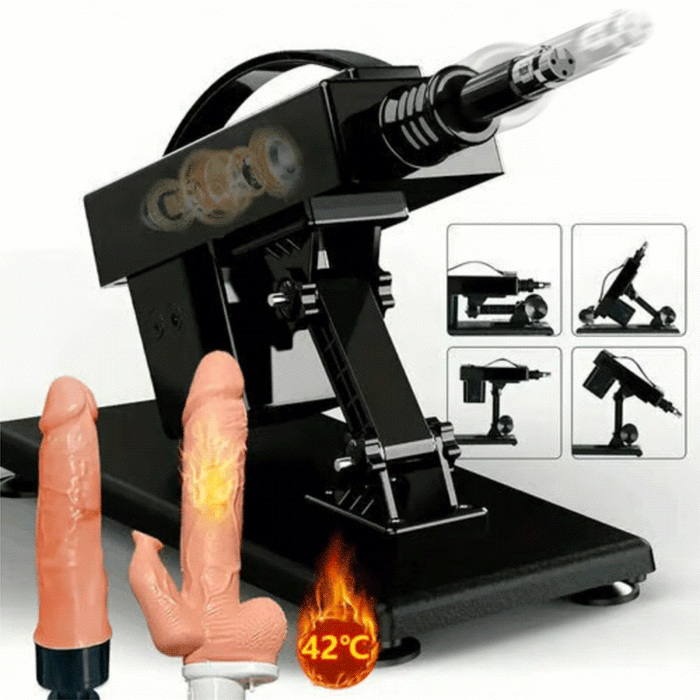 Orion - Machine sexuelle vibrante à balancement et chauffage automatique avec télécommande et godemiché