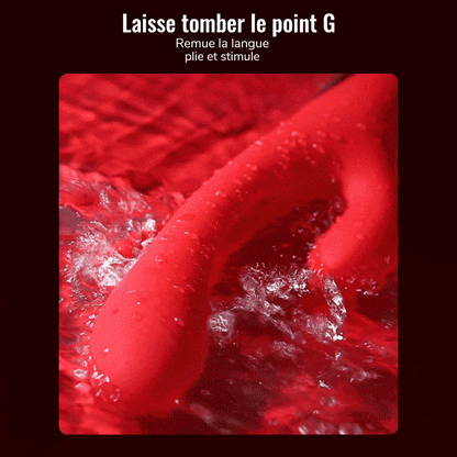Vibrateur 3 en 1 pour le point G et le point A pour le massage clitoridien