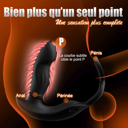 Hugo – Masséur de prostate portable à mouvements de va-et-vient avec sangles, double commande via application et télécommande