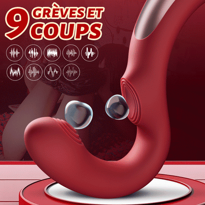 Baguette magique – Percussion et vibration à 9 fréquences, vibrateur ergonomique