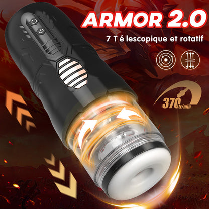 Visible à rotation de poussée 370 tr/min Masturbateur Cup ARMOR 2.0