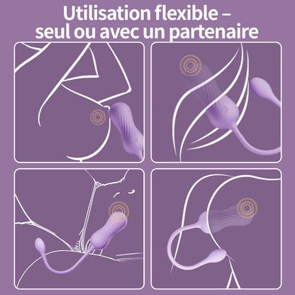 【Précommande】Elf — Vibrateur à Stimulation 360° avec Vibration et Rotation à 9 Fréquences