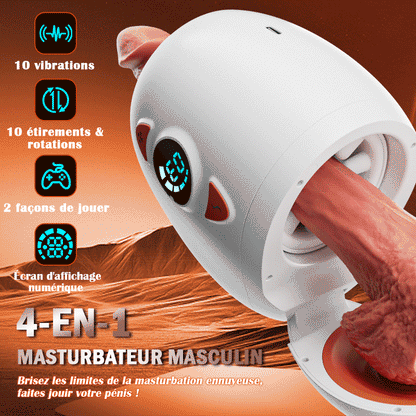 Explorer - Innovative Pleasure Masturbateur électrique à double entrée Massage des testicul