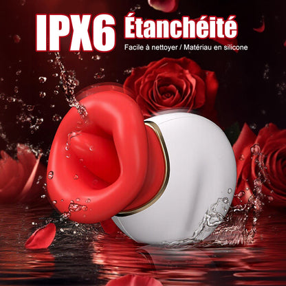 Seraphina - Vibromasseur Clitoridien Bouche et Langue 4 en 1 Lécher, Mordre, Aspirer et Vibrer