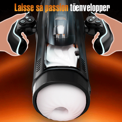 LETEN  Masturbateur Chauffant avec 10 Modes de Poussée et de Succion