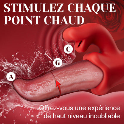 Vesper - Vibrateur langue profonde pour un plaisir prolongé avec 10 mouvements ondulatoires