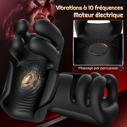 Vibrateur automatique à 10 doigts pour massage et thérapie du pénis
