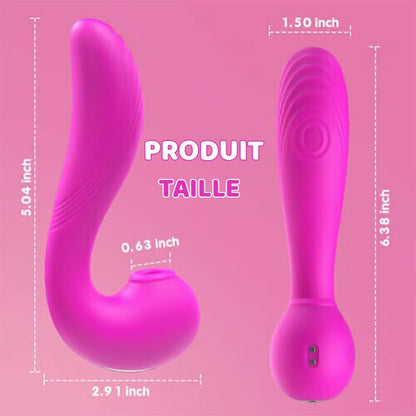 Nimue - 10 Vibrations 5 Battements Sucer Léchage Clitoridien et Vibrateur Point G