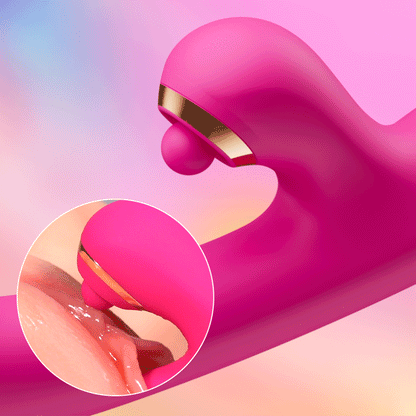 Clitoris Dual Bullet 7 tapotements vibrants et 10 stimulations rotatifs