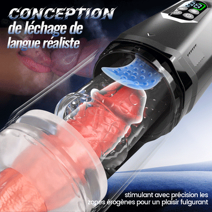 GripMax – Masturbateur mains libres pour hommes avec support à ventouse