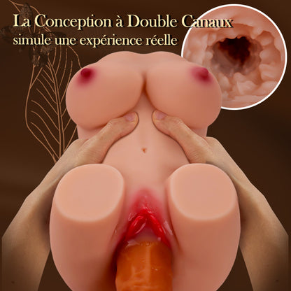 Poupée masturbatrice vibrante à 3 vitesses et 9 fréquences, 3,6 livres