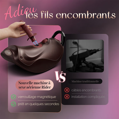 Machine Sexuelle VVD Rider Air à Piston avec Double Vibration et Accessoires | Mains Libres