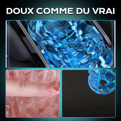 LETEN 10 Masturbateur à moteur à grande vitesse avec support pour téléphone
