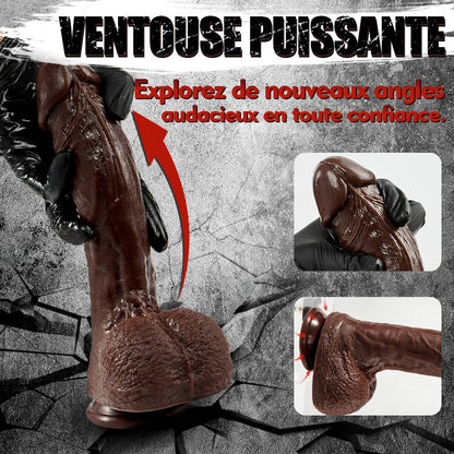 Dante – Gode réaliste avec gland surdimensionné pour un plaisir intense du point G