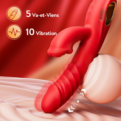 Chloe - Vibromasseur point G 4 en 1, stimulation clitoridienne par morsure de lèvres, jouets sexuels pour femmes et couples