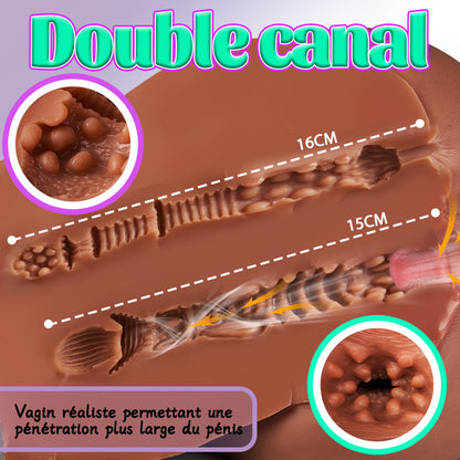 Amina — Moule déesse au gros cul brun foncé de 10 kg – plein et rond, profond dans le désir !