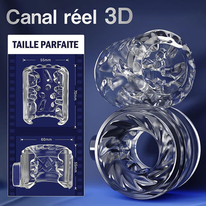 Caméra 3 EN 1 Masturbateur mâle multifonctionnel détachable