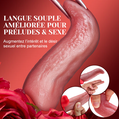 Vesper - Vibrateur langue profonde pour un plaisir prolongé avec 10 mouvements ondulatoires