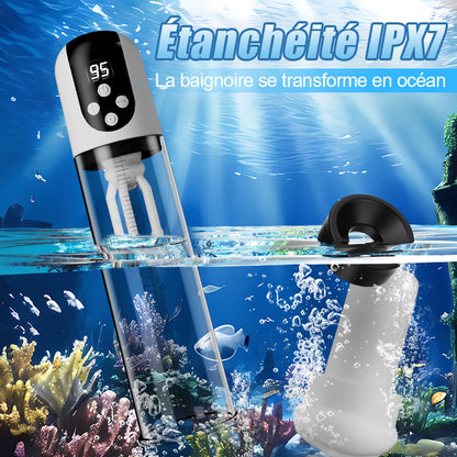 Wave - 5 Modes d'Aspiration 9 Modes de Vibration Aspiration par Vide Masseur de Gland Pompe à Pénis