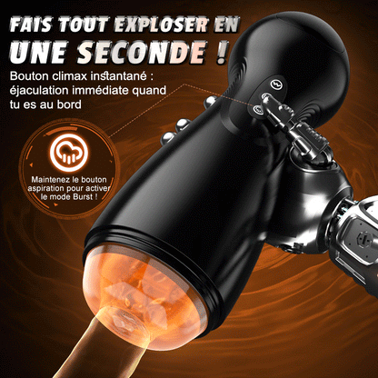 SolaceX - 8 Succion 10 Vibration One Touch Orgasm Digital Vacuum Masturbator