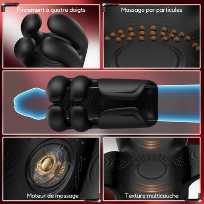 Vibrateur automatique à 10 doigts pour massage et thérapie du pénis