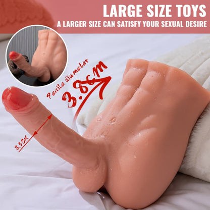 BARTLETT II Gerneration Brown Poupée réaliste pour homme avec gode