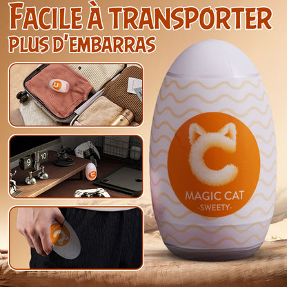 S-HANDE Simulation de vagin Masturbateur manuel portable en forme d'œuf Compagnon d'orgasme pour la maison et le voyage