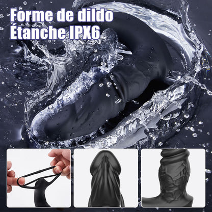 Kael - Jouet anal réaliste pour prostate avec 9 modes de vibrations et double anneau pour une stimulation optimale