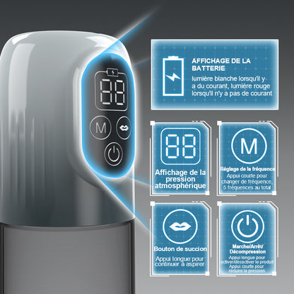 Moss - Pompe à pénis à vide 4 en 1 avec plusieurs modes d'entraînement