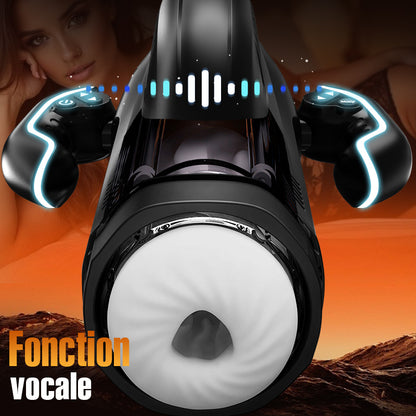 LETEN  Masturbateur Chauffant avec 10 Modes de Poussée et de Succion