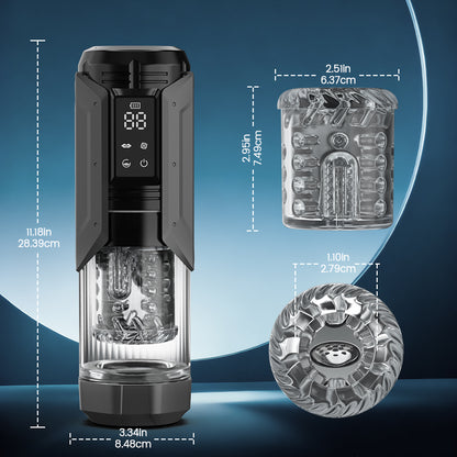 King - Masturbateur automatique 4 en 1 pour hommes, 100% étanche