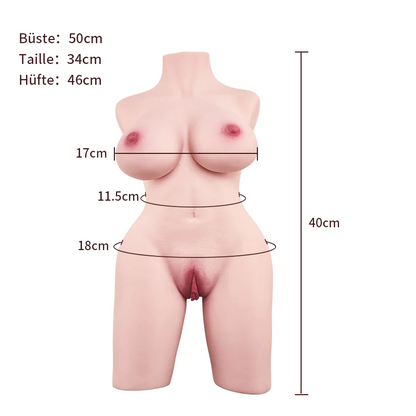 Poupée Sexuelle Réaliste Labia Rose Anal Double Canal 3.9KG