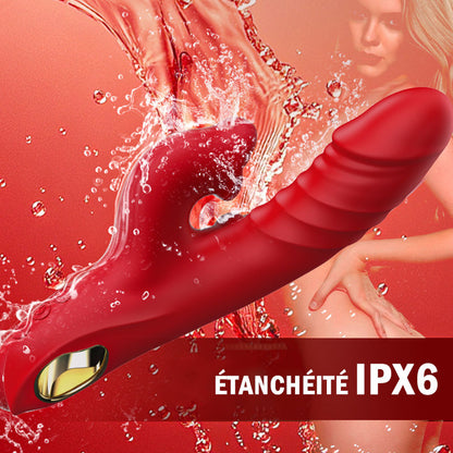 Chloe - Vibromasseur point G 4 en 1, stimulation clitoridienne par morsure de lèvres, jouets sexuels pour femmes et couples