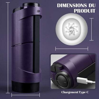 【Livraison gratuite sous 7 jours】Masturbateur 7 Modes électrique Trois étapes de textures