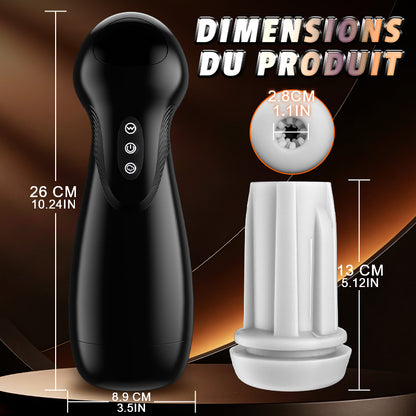 SolaceX - 8 Succion 10 Vibration One Touch Orgasm Digital Vacuum Masturbator