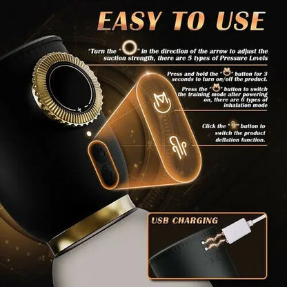 Acmejoy Royal 2-en-1 Stretch Training Penis Pump Détachable Acmejoy