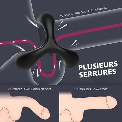 Cockring Anneau de pénis 3 anneaux S-HANDE S-Hande