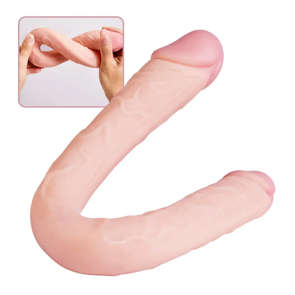 Double gode réaliste pour femmes lesbiennes hommes gays Acmejoy