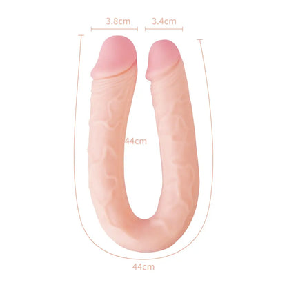 Double gode réaliste pour femmes lesbiennes hommes gays Acmejoy