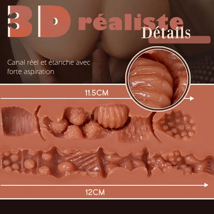 【Rebecca】3KG Poupée sexuelle à la peau Brune Acmejoy